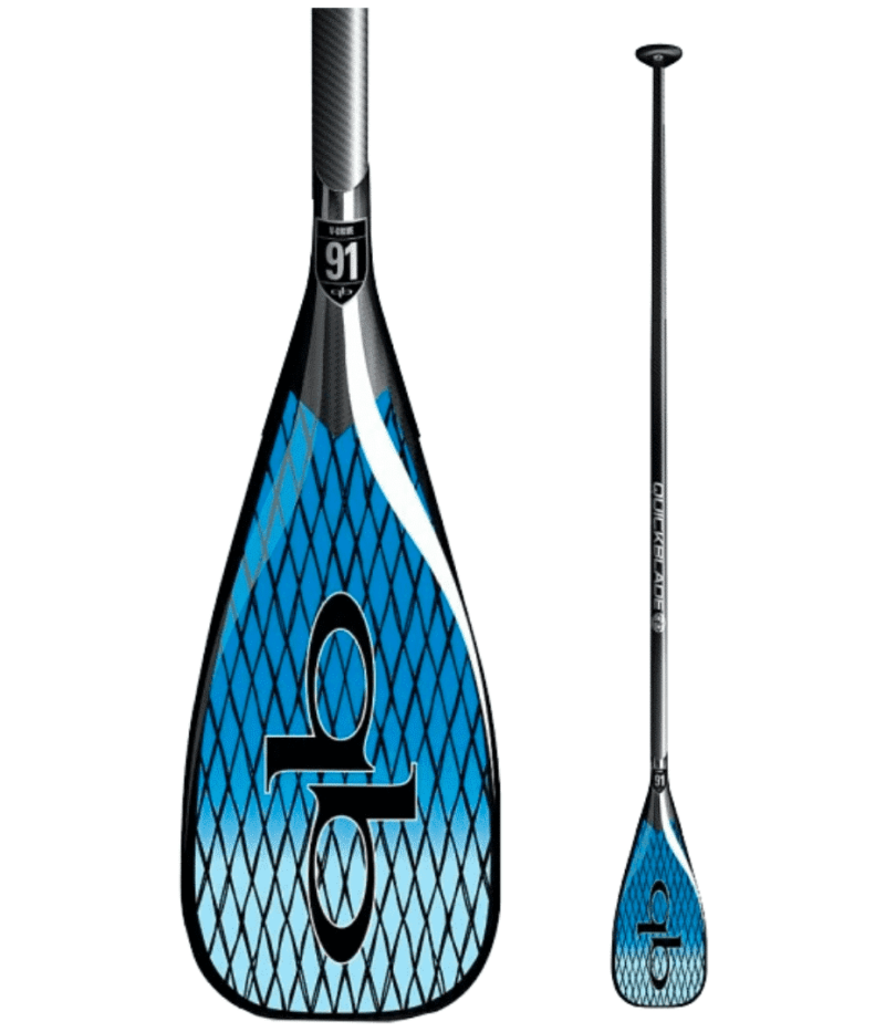 Quickblade V-Drive 91 Blue/White Vector Net Oval Shaft Uncut